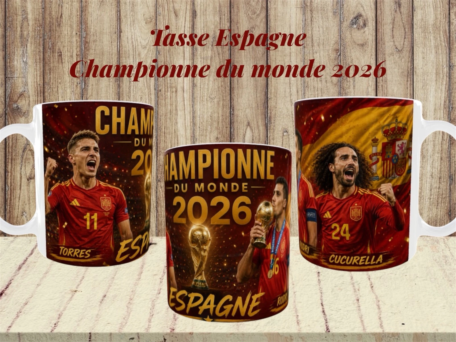 Tasse Espagne championne du monde 2026